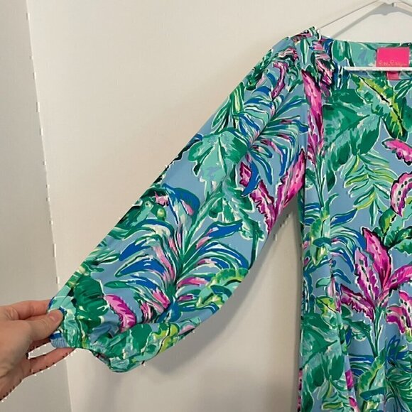 NEW NWT LILLY PULITZER Ellora Print Long Sleeve Dress Long Sleeve Fit Flare Mini - Picture 8 of 16